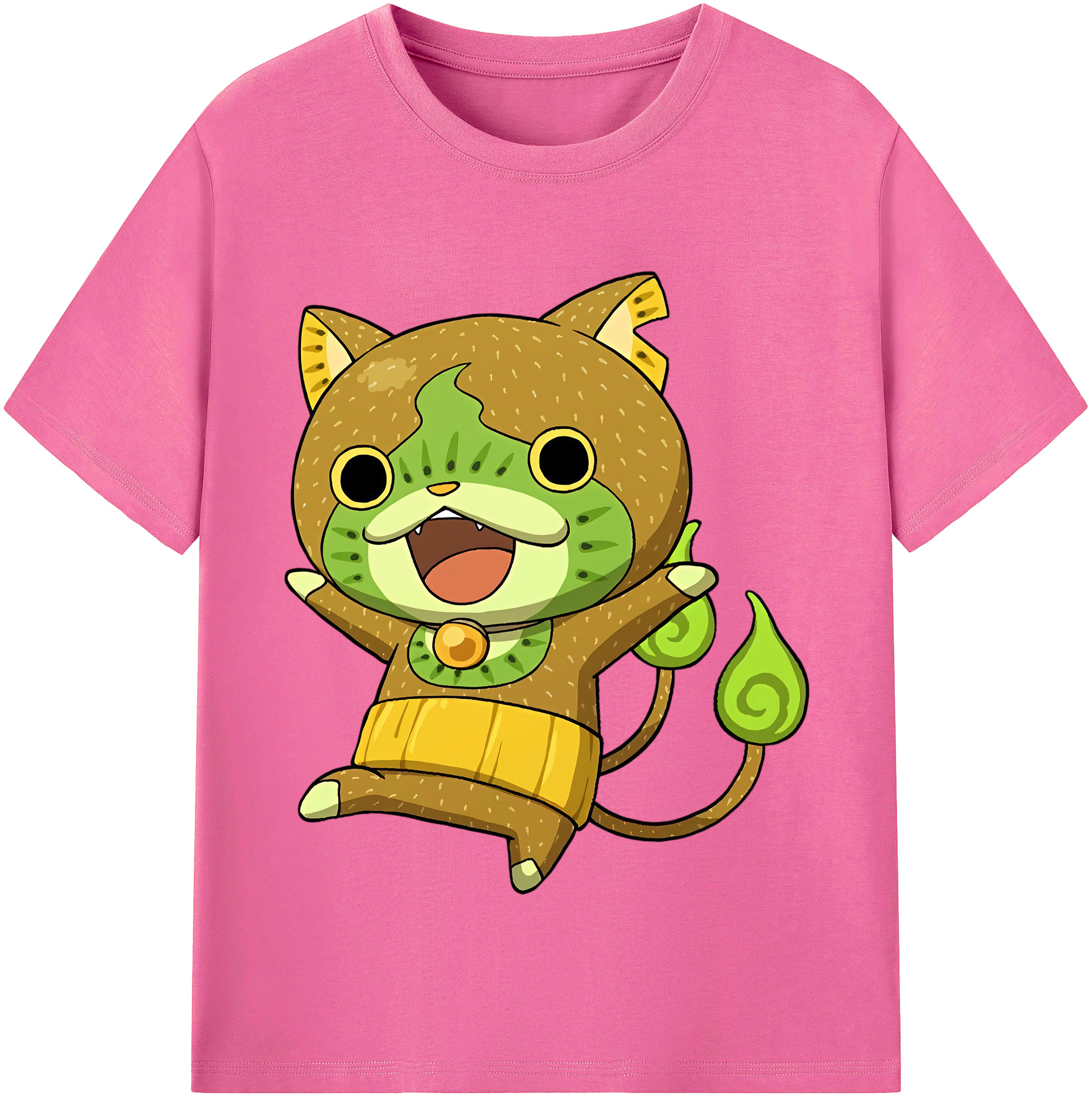 （画像用） 妖怪ウォッチ Yo-kai Watch レディースカジュアルプリントTシャツ（綿100％）